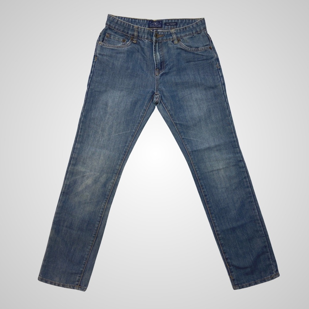Lucky Brand Billy‎ Straight Mens Blue Medium Wash Denim Jeans Boys Size 16 25x26